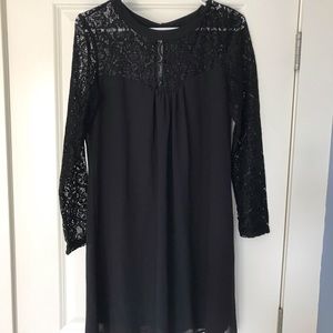 Women’s black swing dress
